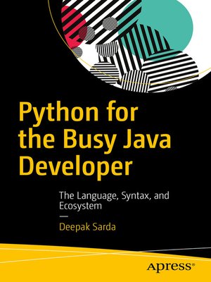 cover image of Python for the Busy Java Developer